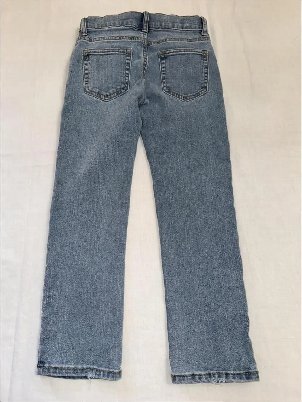 GAP Kids Girls Jeans Size 6 Stretch Straight Light Wash Adjustable Waist Denim